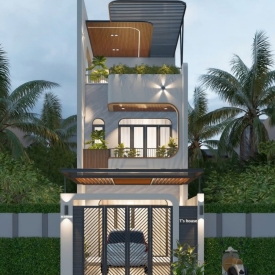 Mẫu thiết kế nhà phố hiện đại năm 2025