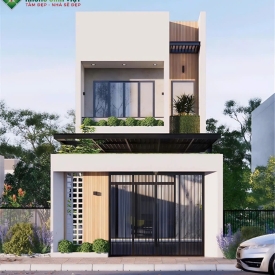 Mẫu thiết kế nhà ống 2 tầng 4x17m hiện đại, độc đáo